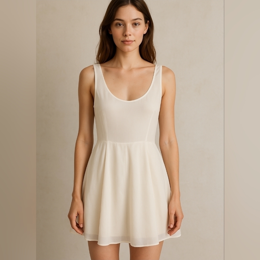 Morgane Le Fay Ruslan dress Ivory silk chiffon  Size S
